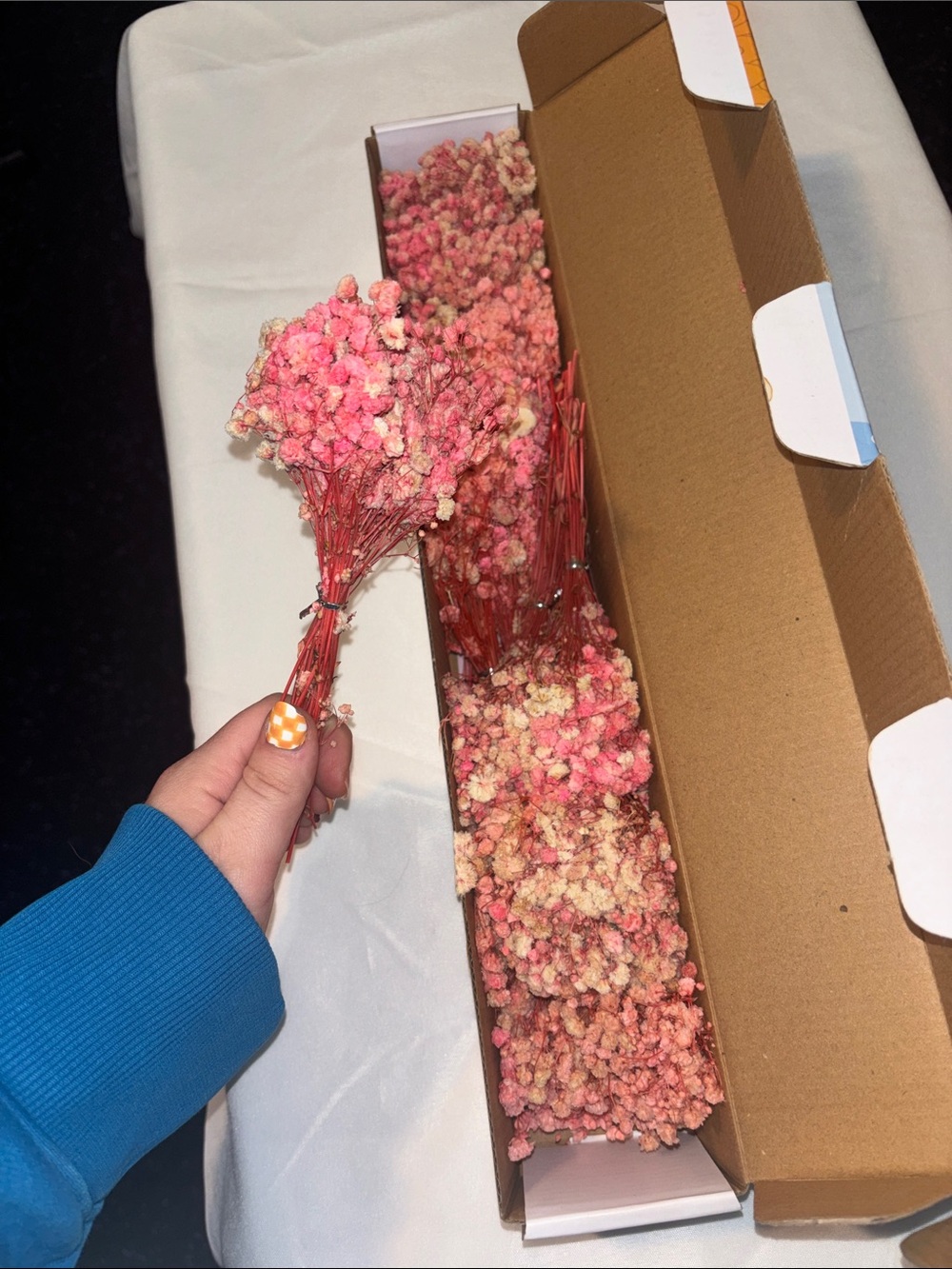 Real Pink Dried Baby Breath Flowers-240pcs